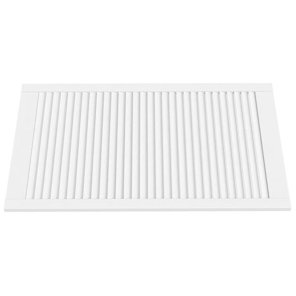 vidaXL Cabinet Doors Louvred Design 4 pcs White 99.3x59.4 cm Solid Wood Pine