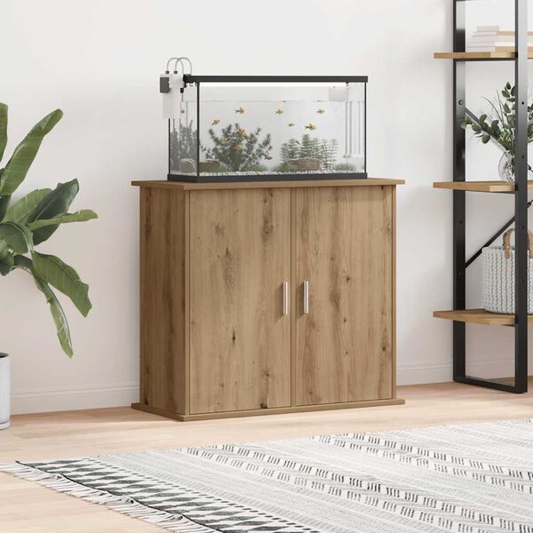 vidaXL Aquarium Stand Artisan Oak 81x36x73 cm Engineered Wood