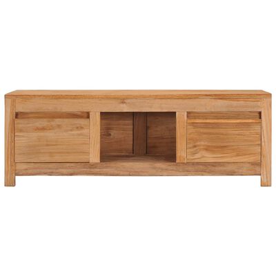 vidaXL TV Cabinet 100x30x35 cm Solid Teak Wood