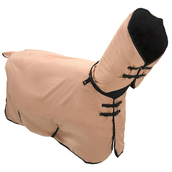 vidaXL Horse Blanket Cappuccino 115 cm Polyester