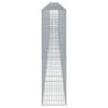 vidaXL Gabion Basket with Cover 1000x50x200 cm Galvanised Iron