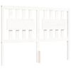 vidaXL Bed Frame without Mattress White 140x200 cm Solid Wood