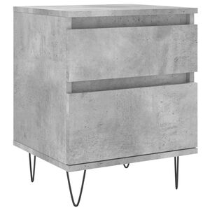 vidaXL Bedside Cabinet Concrete Grey 40x35x50 cm Engineered Wood