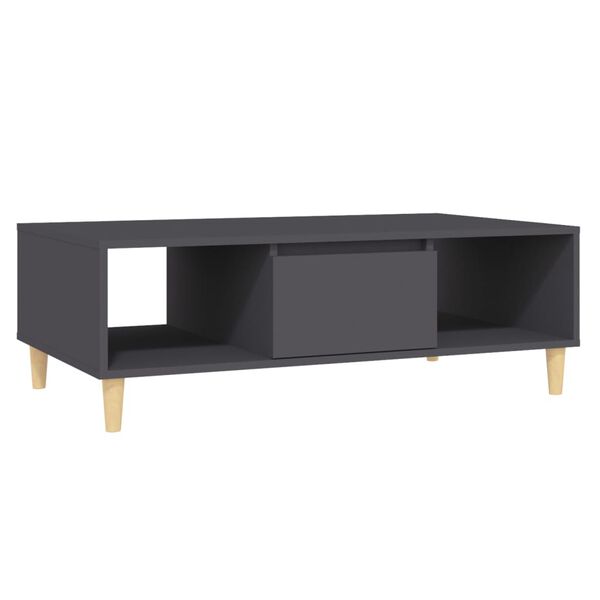 vidaXL Coffee Table Grey 103.5x60x35 cm Engineered Wood