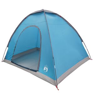 vidaXL Camping Tent 2-Person Blue 185T Polyester with PU coating