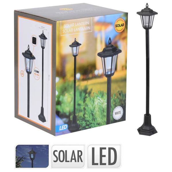 ProGarden Solar LED Post Light 18x83 cm White and Black