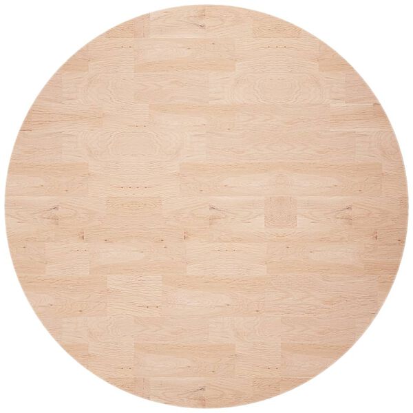 vidaXL Round Table Top &Oslash;60x4 cm Untreated Solid Wood Oak