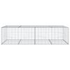 vidaXL Gabion Basket with Cover 200x100x50 cm Galvanised Iron