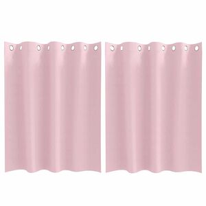 vidaXL Blackout Curtains with Rings 2 pcs Baby Pink 140 x 140 cm