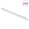 vidaXL Drawer Slide 12 pcs White 450 mm Steel