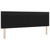 vidaXL LED Headboard Black 180 cm Faux Leather