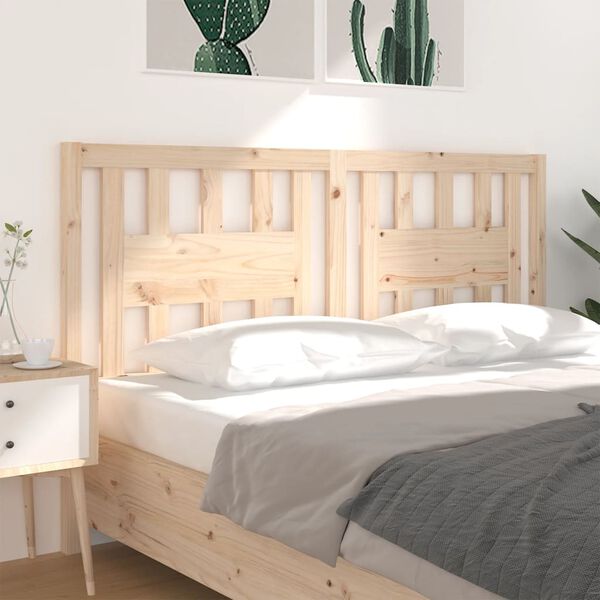 vidaXL Headboard 166x4x100 cm Solid Wood Pine