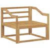 vidaXL Outdoor Middle Sofa Solid Acacia Wood White