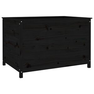vidaXL Garden Raised Bed Black 119.5x82.5x78 cm Solid Wood Pine