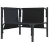 vidaXL Outdoor Furniture with Cushion with Pillow Anthracite Steel