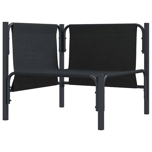 vidaXL Outdoor Furniture with Cushion with Pillow Anthracite Steel