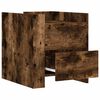 vidaXL Bedside Cabinet Smoked Oak 45x50x50 cm Engineered Wood
