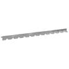 vidaXL Lawn Edging 50 pcs 102 x 4 x 4 cm Steel Silver