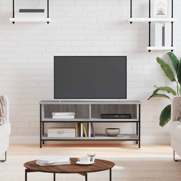 vidaXL TV Cabinet Grey Sonoma 100x35x45 cm Engineered Wood
