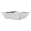 vidaXL Garden Planter Silver 50 x 50 x 15 cm Galvanised Steel