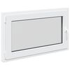 vidaXL Basement Window RISOR 100 x 70 cm PVC and Glass White