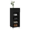 vidaXL Shoe Cabinet Black 40x36x105 cm Engineered Wood