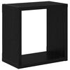 vidaXL Wall Shelves 2 pcs Black Oak 26 x 15 x 26 cm Engineered Wood