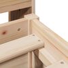 vidaXL Bookcase Bed without Mattress 140x190cm Solid Wood Pine