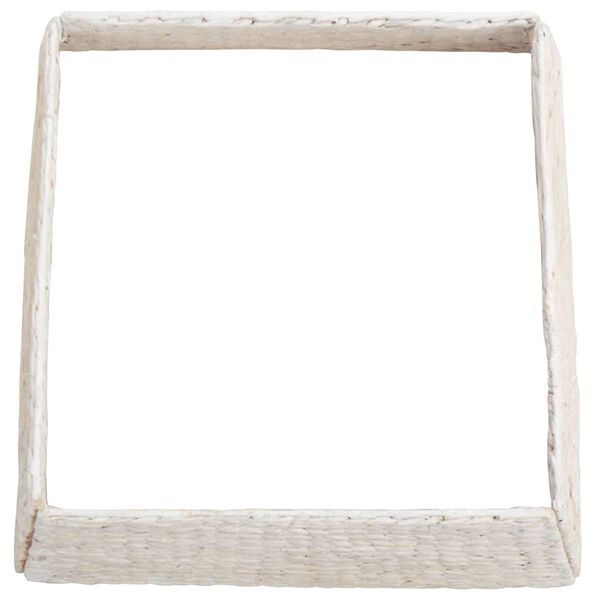 vidaXL Christmas Tree Collar White 70 x 70 x 28 cm Water Hyacinth