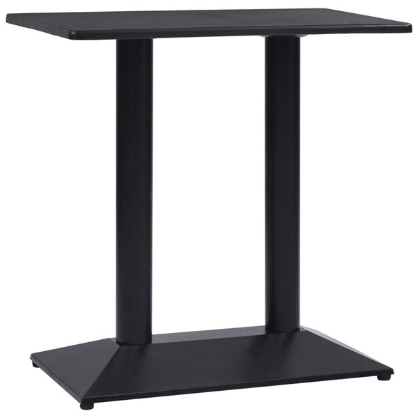 vidaXL Bistro Table Leg Black 70x40x72 cm Cast Iron