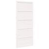 vidaXL Barn Door White 100 x 2.5 x 208 cm Solid Pine Wood