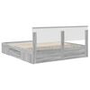 vidaXL Bed Frame Grey Sonoma 180 x 200 cm Engineered Wood