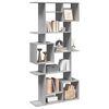 vidaXL Book Cabinet Grey Sonoma 92x29x188 cm Engineered Wood