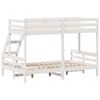 vidaXL Bunk Bed without Mattress 90x200/120x200 cm White Solid Wood