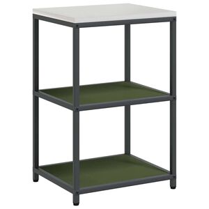 vidaXL Kitchen Storage with Shelf Olive Green 60 x 50 x 92 cm Steel