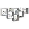 vidaXL Wall Shelf Concrete Grey 159x18x66 cm Engineered Wood