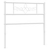 vidaXL Metal Replace Headboard White 100 cm