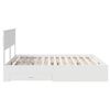 vidaXL Bed Frame with Headboard White 180 x 200 cm Engineered Wood