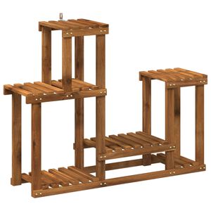 vidaXL Plant Stand Natural 90 x 25 x 73 cm Solid Acacia Wood