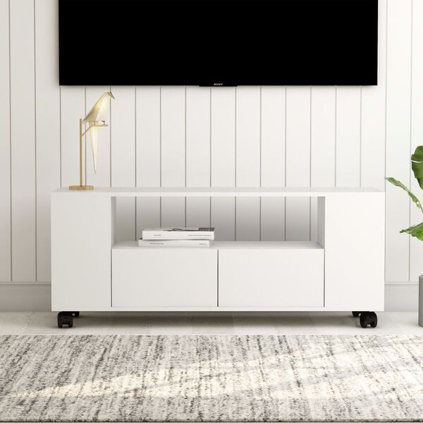 vidaXL TV Cabinet White 120x35x48 cm Engineered Wood
