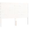 vidaXL Bed Frame without Mattress White 140x190 cm Solid Wood Pine