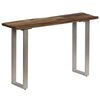 vidaXL Console Table Reclaimed Wood and Steel 120x35x76 cm
