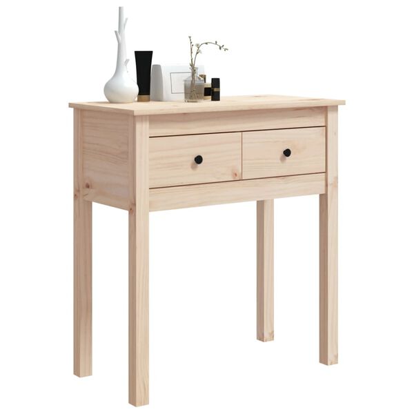 vidaXL Console Table 70x35x75 cm Solid Wood Pine