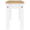 vidaXL Dining Bench PANAMA White 105x30x45 cm Solid Wood Pine