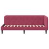 vidaXL Corner Bed Frame with Headboard Wine Red 80 x 200 cm Velvet