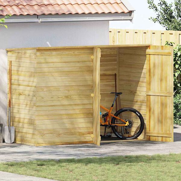 vidaXL Garden Bike Shed 232x110x170 cm Impregnated Pinewood