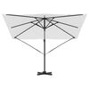 vidaXL Roma Parasol Beige 286 x 284 x 265 cm Aluminium and Polyester