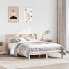 vidaXL Bed Frame without Mattress 135x190 cm Double Solid Wood Pine
