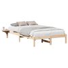 vidaXL Bed Frame Natural 120 x 200 cm Solid Pine Wood