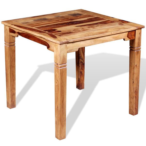 vidaXL Dining Table Solid Acacia Wood 82x80x76 cm